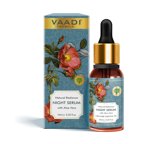 Vaadi Organics Vaadi Organics - Natural Radiance Night Serum with Aloe Vera - Reduces Dark Spots & patches, Repairs Damaged…