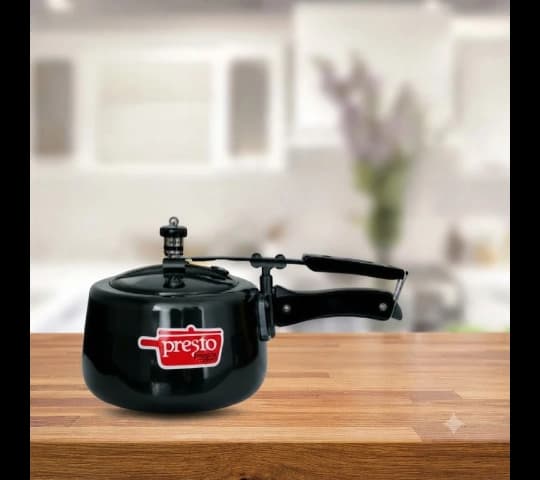 Presto Presto Pressure Cooker Aluminium Hard Anodized Contura Inner Lid 2 Litre | Induction Compatible Pressure Cooker…