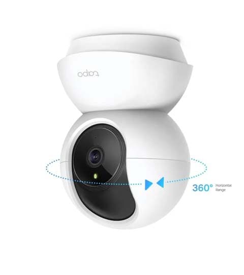 TIP-LINK TP-Link Tapo C210 Pan Tilt Home Security WiFi Camera 3MP 2K Indoor Surveillance Camera White electronics — image 1 of 2