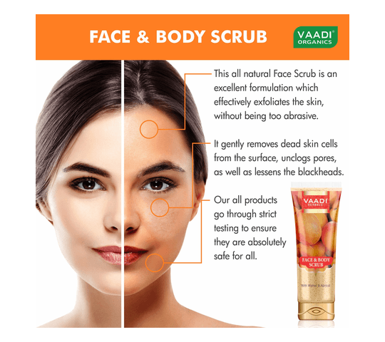 Vaadi Organics Vaadi Organics - Face & Body Scrub with Walnut & Apricot (110 gms) - VH0316 daily essentials & lifestyle