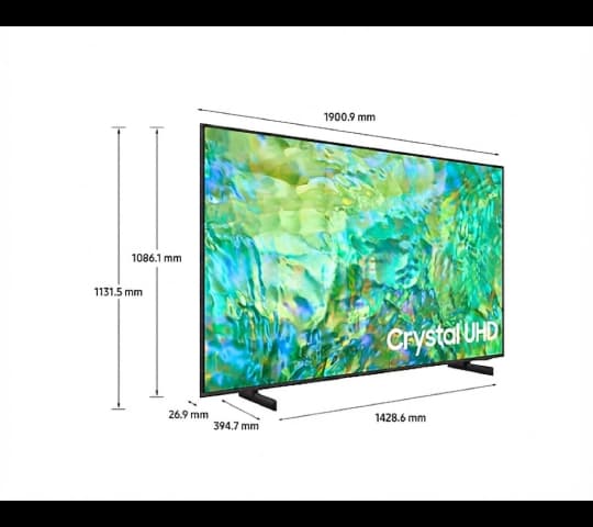 Samsung Samsung 85 Inch Crystal Ultra HD 4K Smart TV UA85CU8000 | Tizen Smart TV electronics