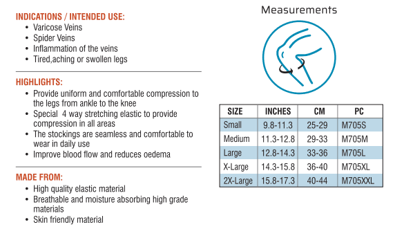 med-e Move med-e Move Below Knee Compression Stocking (Pair) pharmacy, fitness & surgical