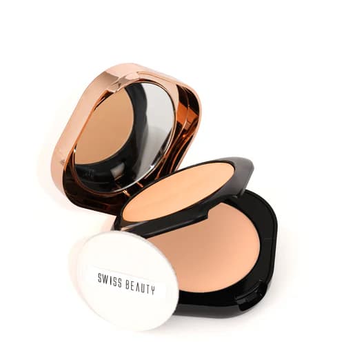 Swiss Beauty Double Duty Compact Powder | Long-Lasting Matte Finish