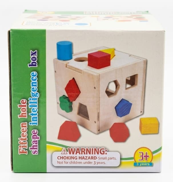 Happy Hours HappyHours 15 Hole Intelligent Shape Sorting Learning Toy for Kids stationary, toys & sports