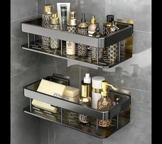 Bathroom Shower Caddy Wall Mount – Rustproof Bathroom Storage Organizer (Per Piece)