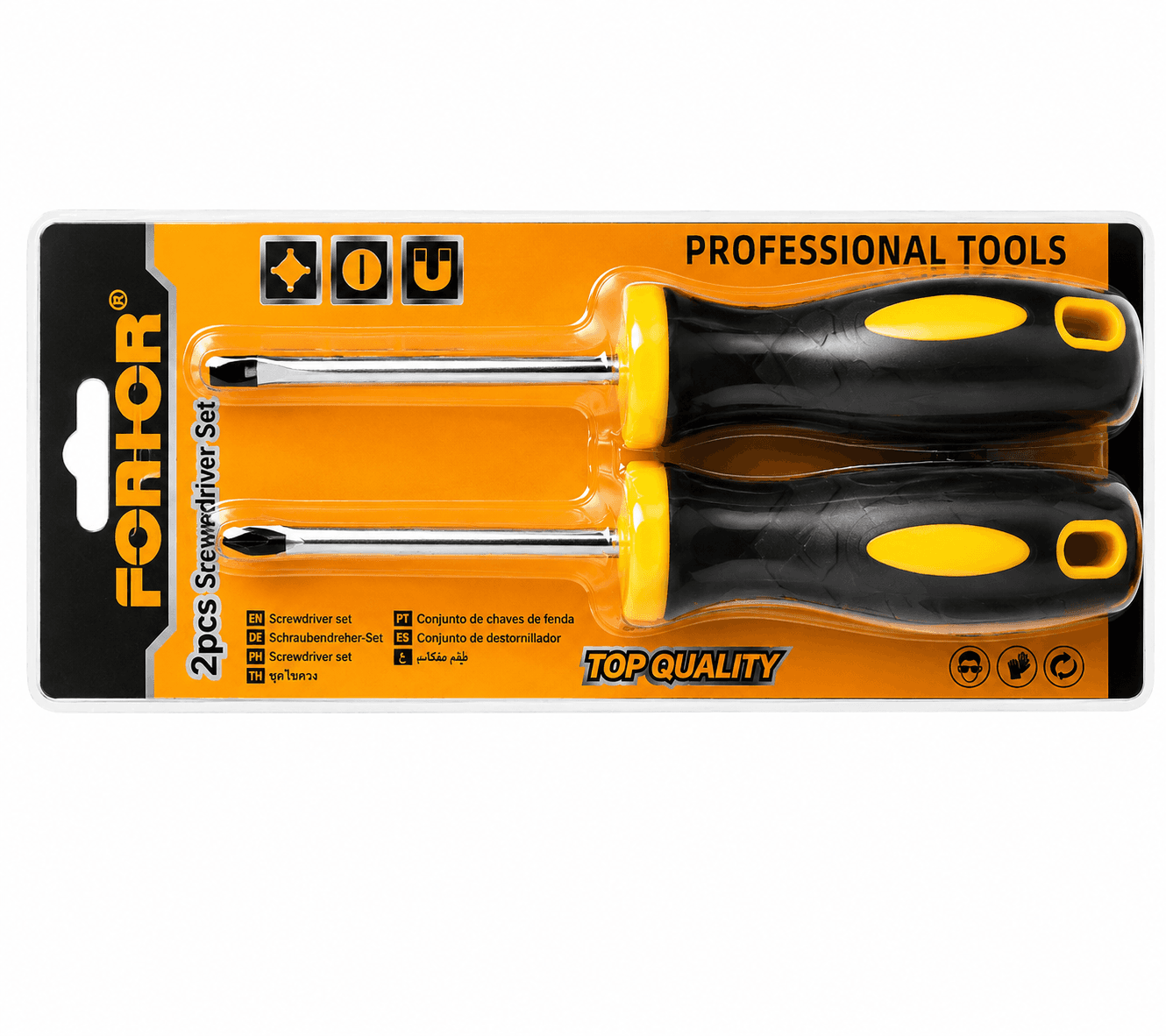 Fontor Fontor Screwdriver 2 Pc Set Medium LSD0201 – Durable Flat & Phillips Screwdrivers hardware & machinery