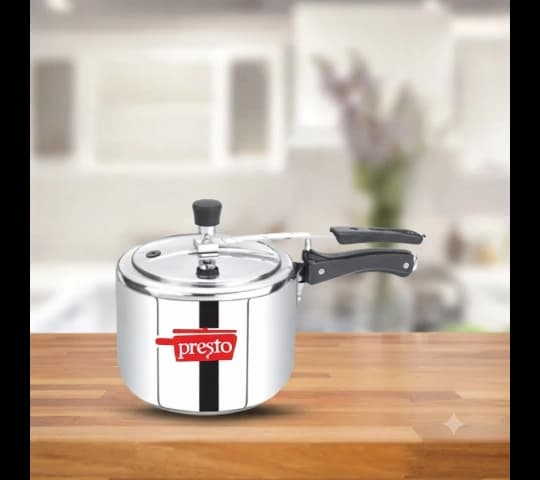 Presto Presto Pressure Cooker Stainless Steel Classic Inner Lid 2.5 Litre | Induction Compatible Pressure Cooker daily…