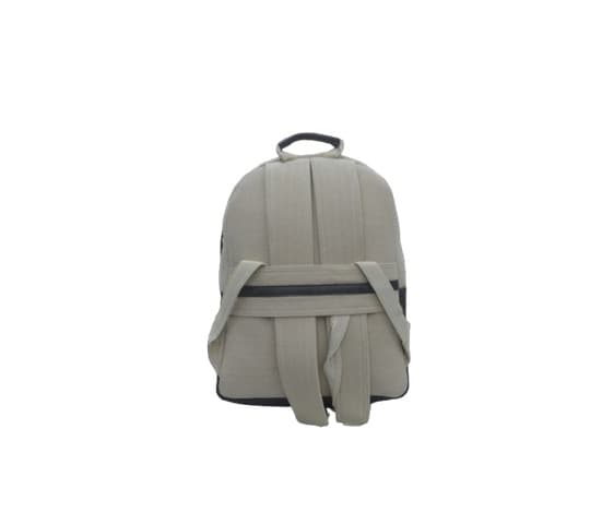 Minimalist Woven Hemp Laptop Backpack with Leather Trim made in nepal 🇳🇵 — image 1 of 2