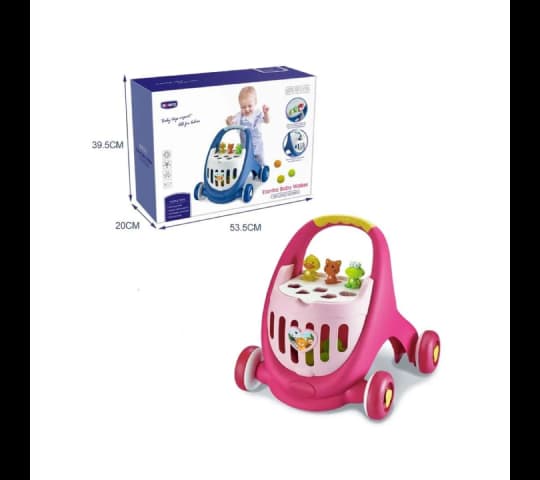 Elantra 2-in-1 Baby Walker & Shape Sorter Activity Center – Developmental Push Toy for Infants & Toddlers