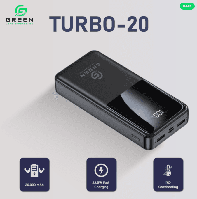 Greenlife Turbo-20 Fast Power Bank