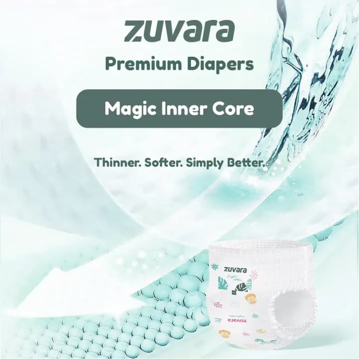 Zuvara Zuvara Premium Diaper Pants L Size Pack of 70 for Babies daily essentials & lifestyle β image 1 of 3